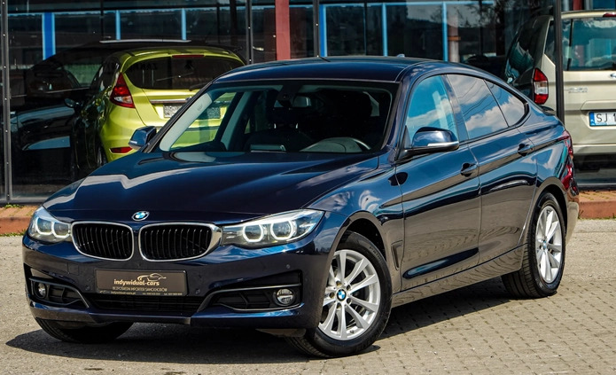 śląskie BMW 3GT cena 74900 przebieg: 179000, rok produkcji 2017 z Myszków